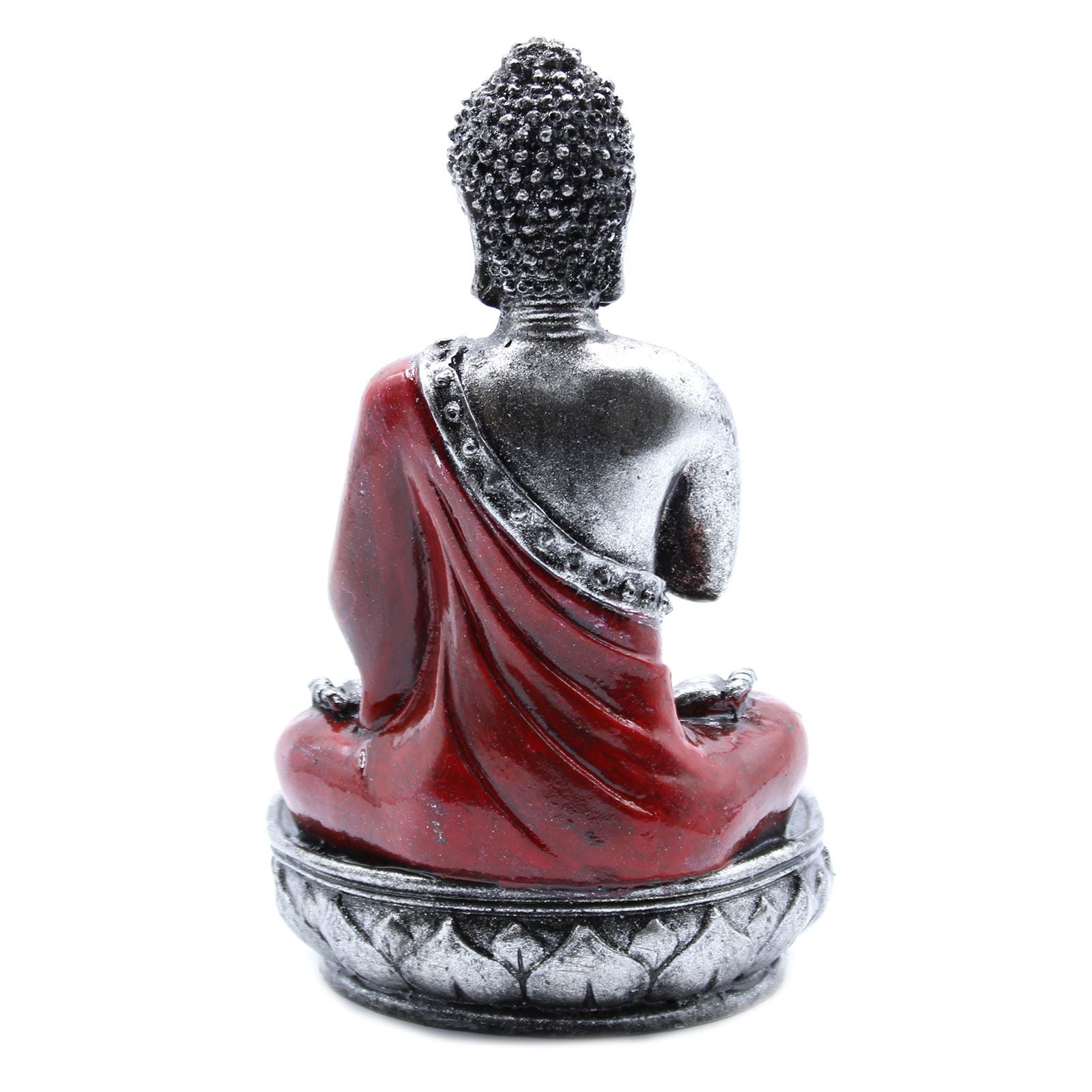 Medium Red Buddha Candle Holder for Home Decor and Gifts