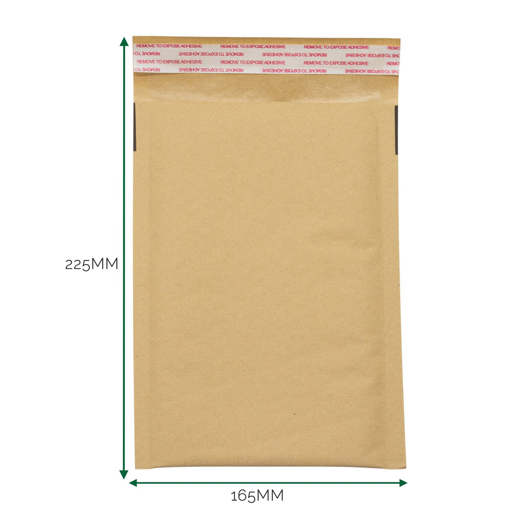 Kraft Padded Bubble Envelope for Secure Shipping 165x225+40mm