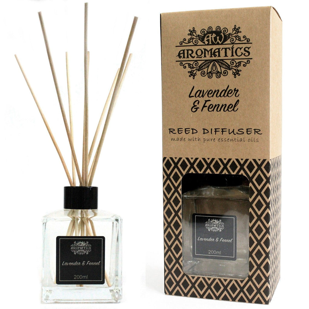 200ml Lavender & Fennel Essential Oil Reed Diffuser for Home Use