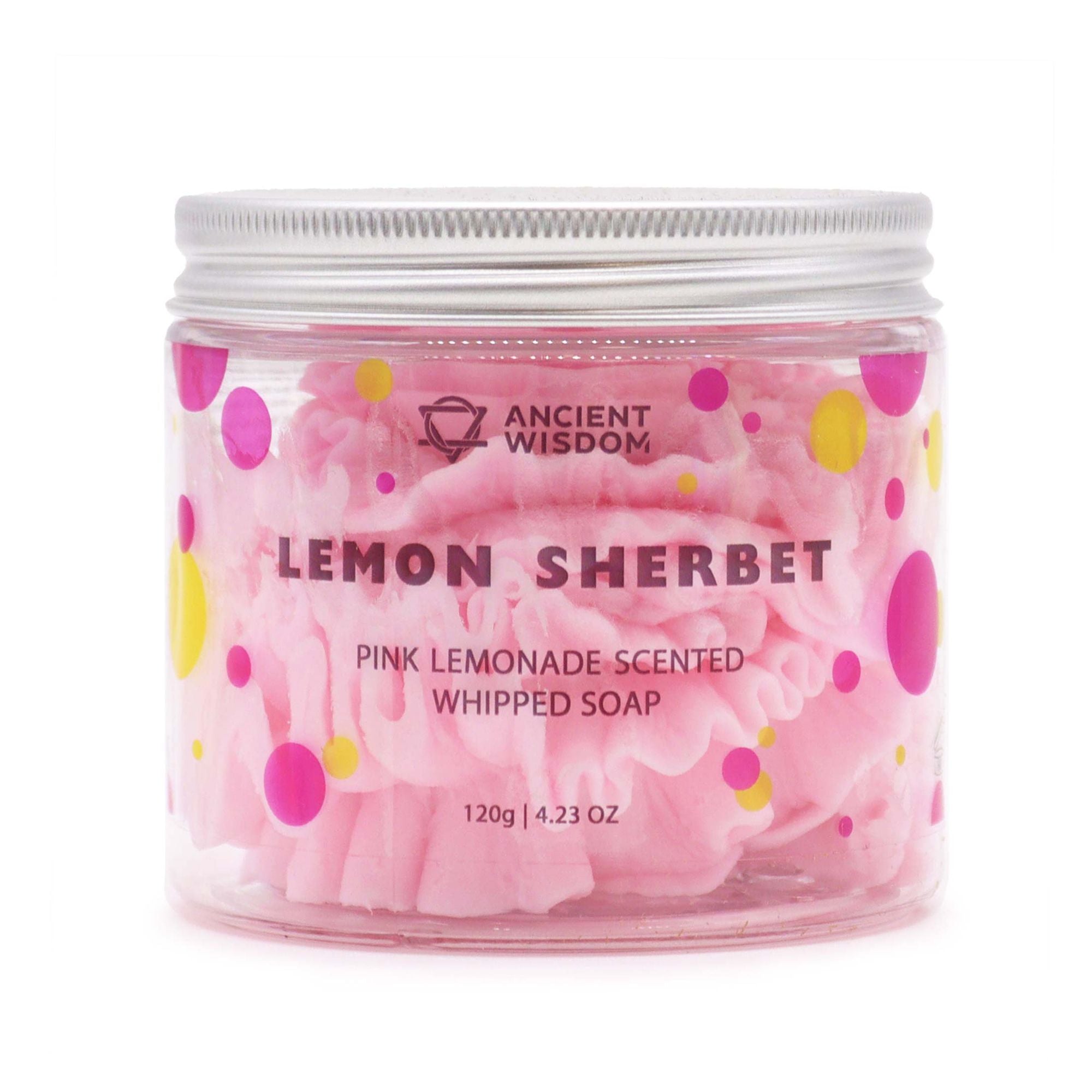 Pink Lemonade Whipped Soap 120g for Refreshing Bathing Routine