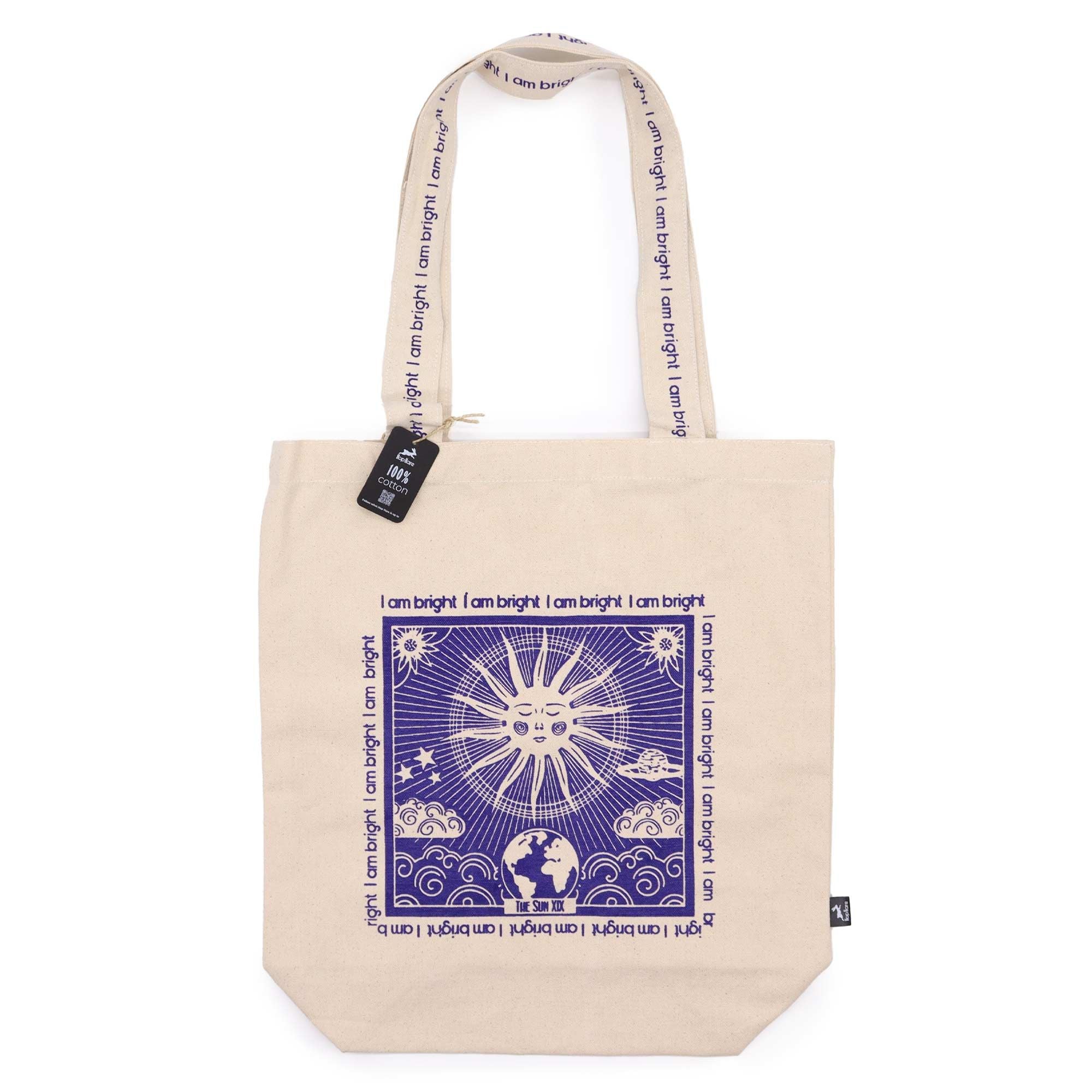 Hop Hare Tote Bag I Am Bright for Everyday Positivity and Style