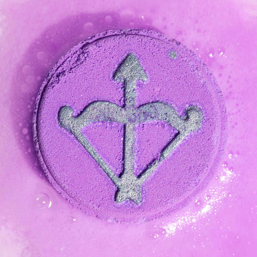 Set of Zodiac Bath Fizzers with Horoscope for Sagittarius Lovers