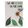 Leaves on the Same Tree Design Notebook with Secure Strap Closure