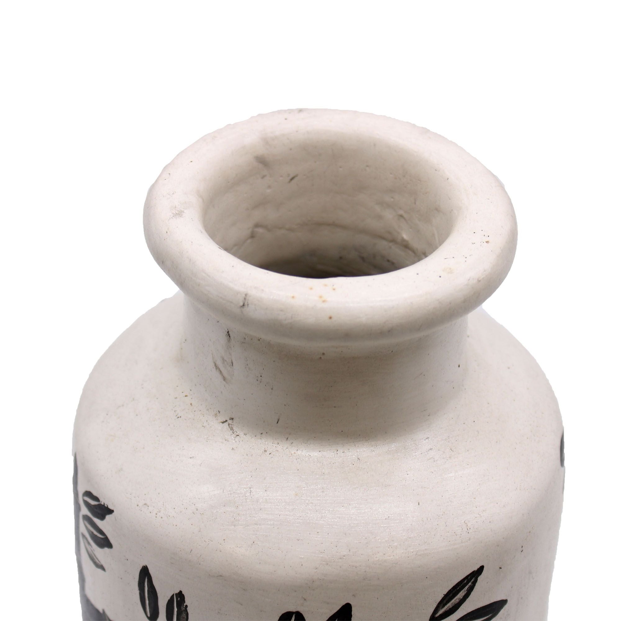 Bamboo Motif Straight Vase Natural for Stylish Home Decor Accent