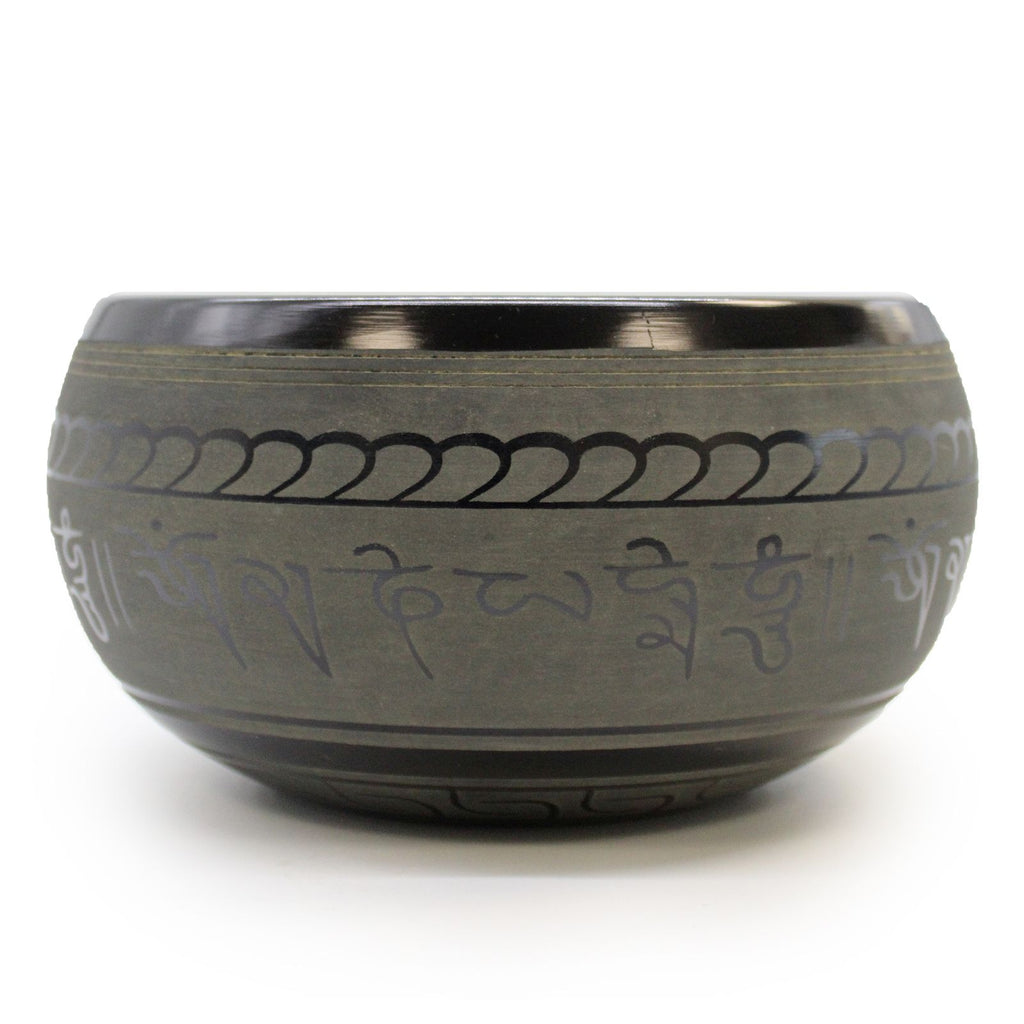 Extra Loud Tibetan Singing Bowl with Buddha Design for Sound Work