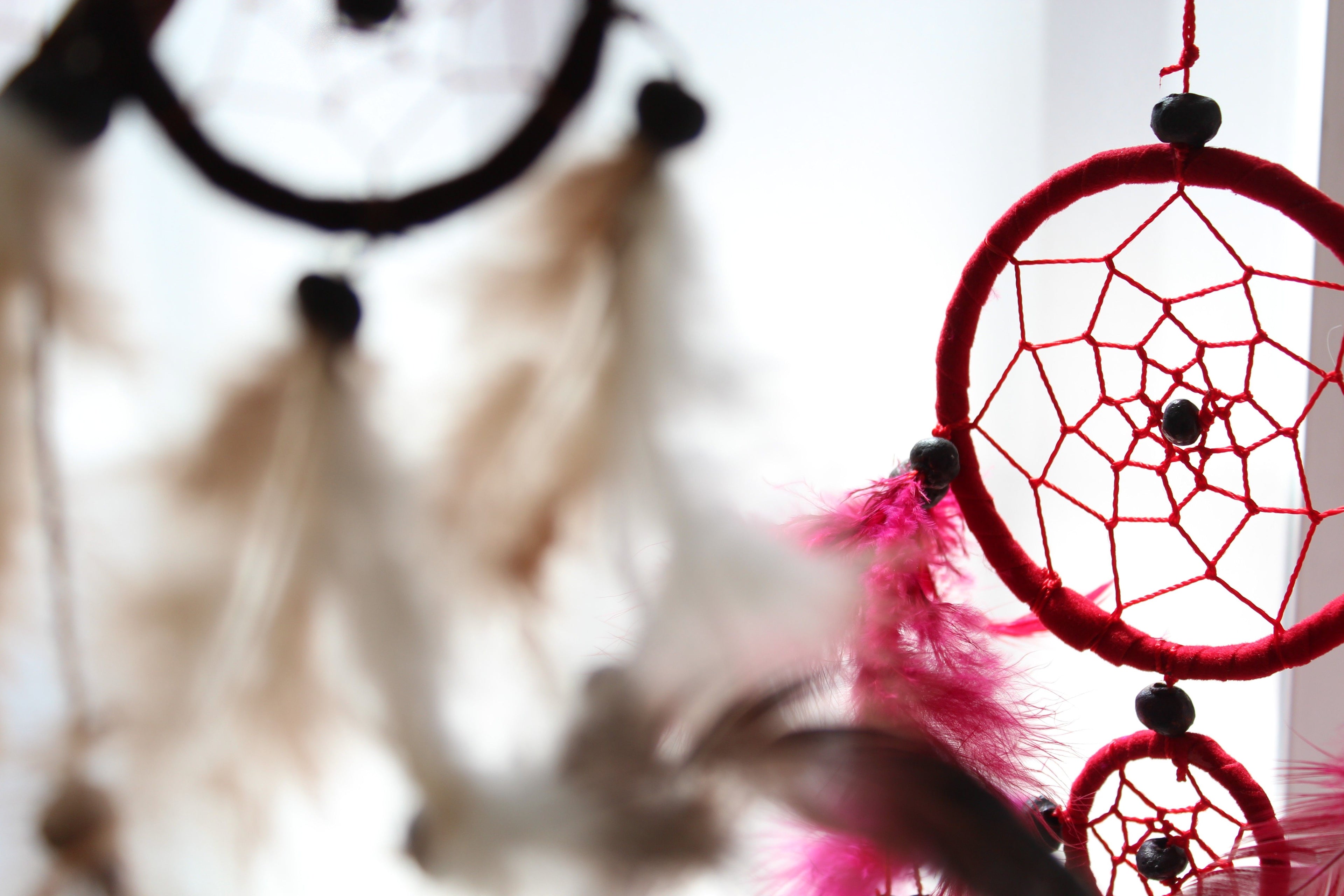 Bali Dreamcatchers XLarge Round Cream Coffee Chocolate Design