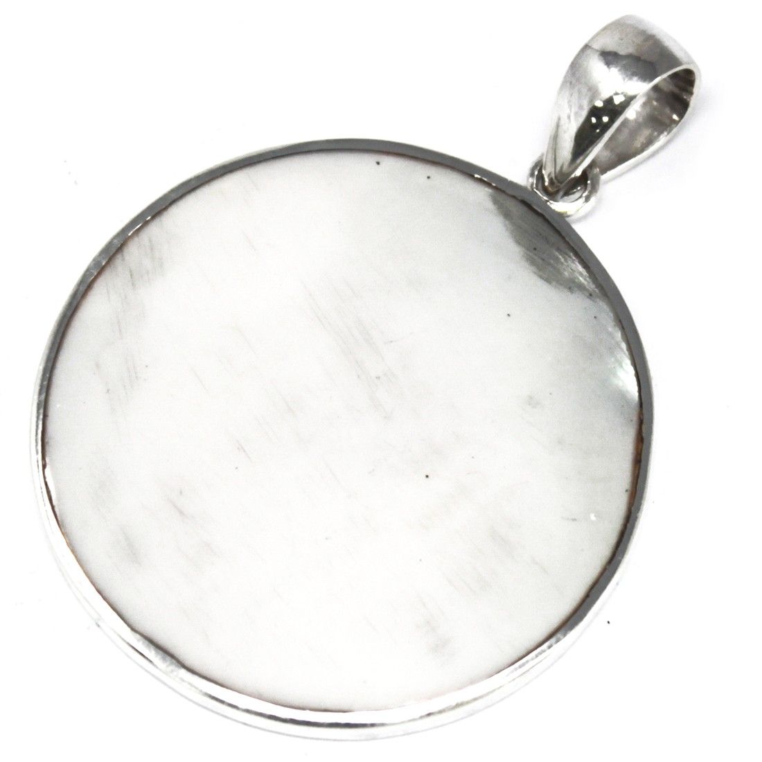 Tree of Life Silver Pendant 30mm with Mother of Pearl Charm