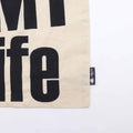 Iconic Basic Tote Bag IT's MY LIFE Natural Cotton Everyday Essential