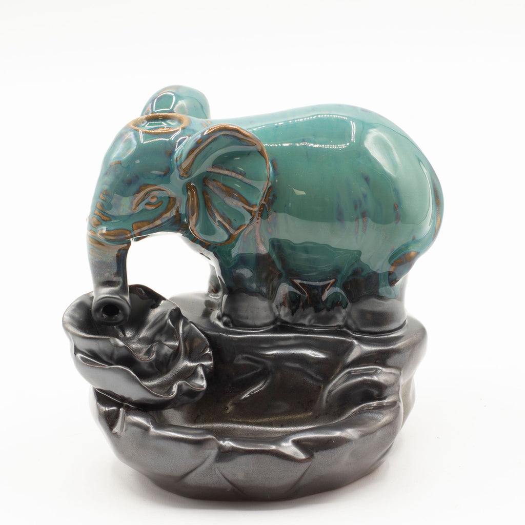 Backflow Incense Burner Elephant at Pool for Soothing Atmosphere