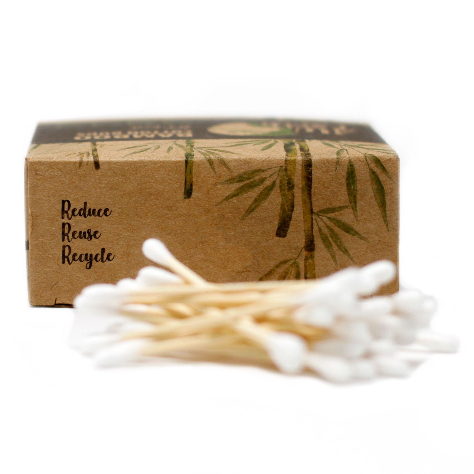 Box of 200 Eco Friendly Bamboo Cotton Buds for Cleaning Tasks