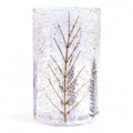 Natural Floral Glass Tall Vase Candle Holder Pino for Home Decor