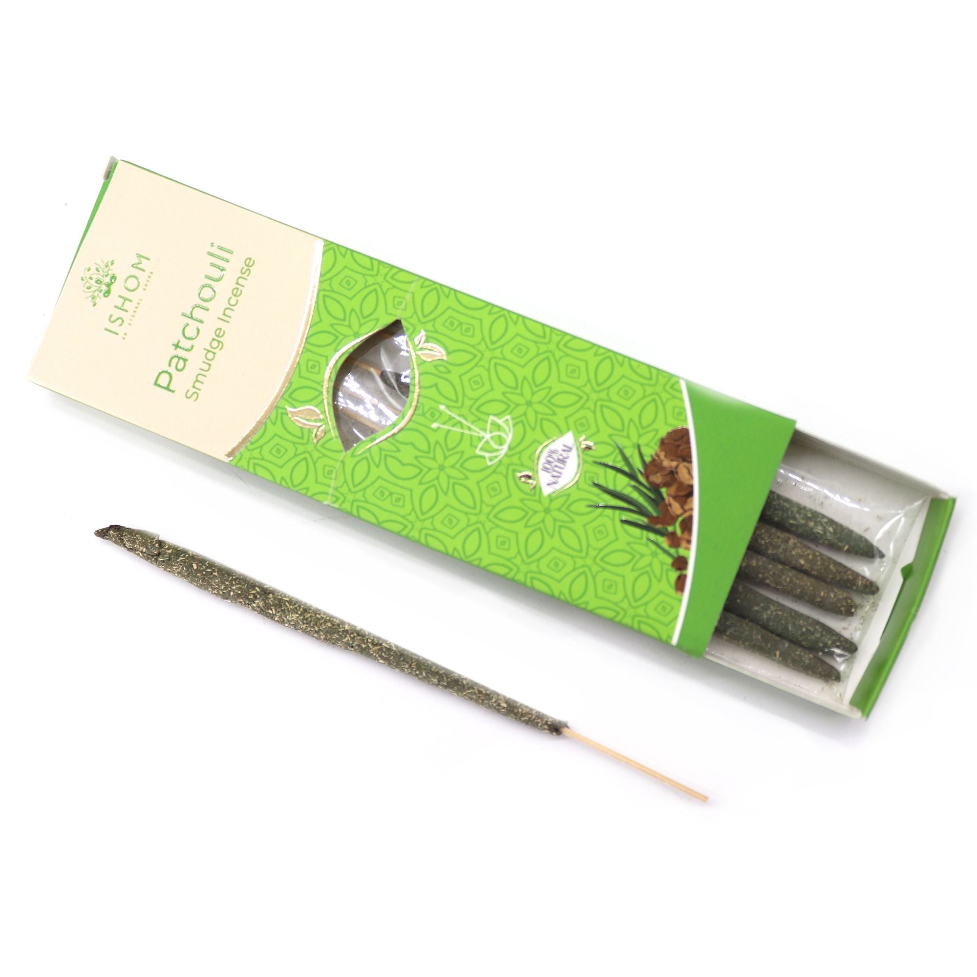 Ishom Smudge Incense Patchouli for Home Fragrance and Relaxation