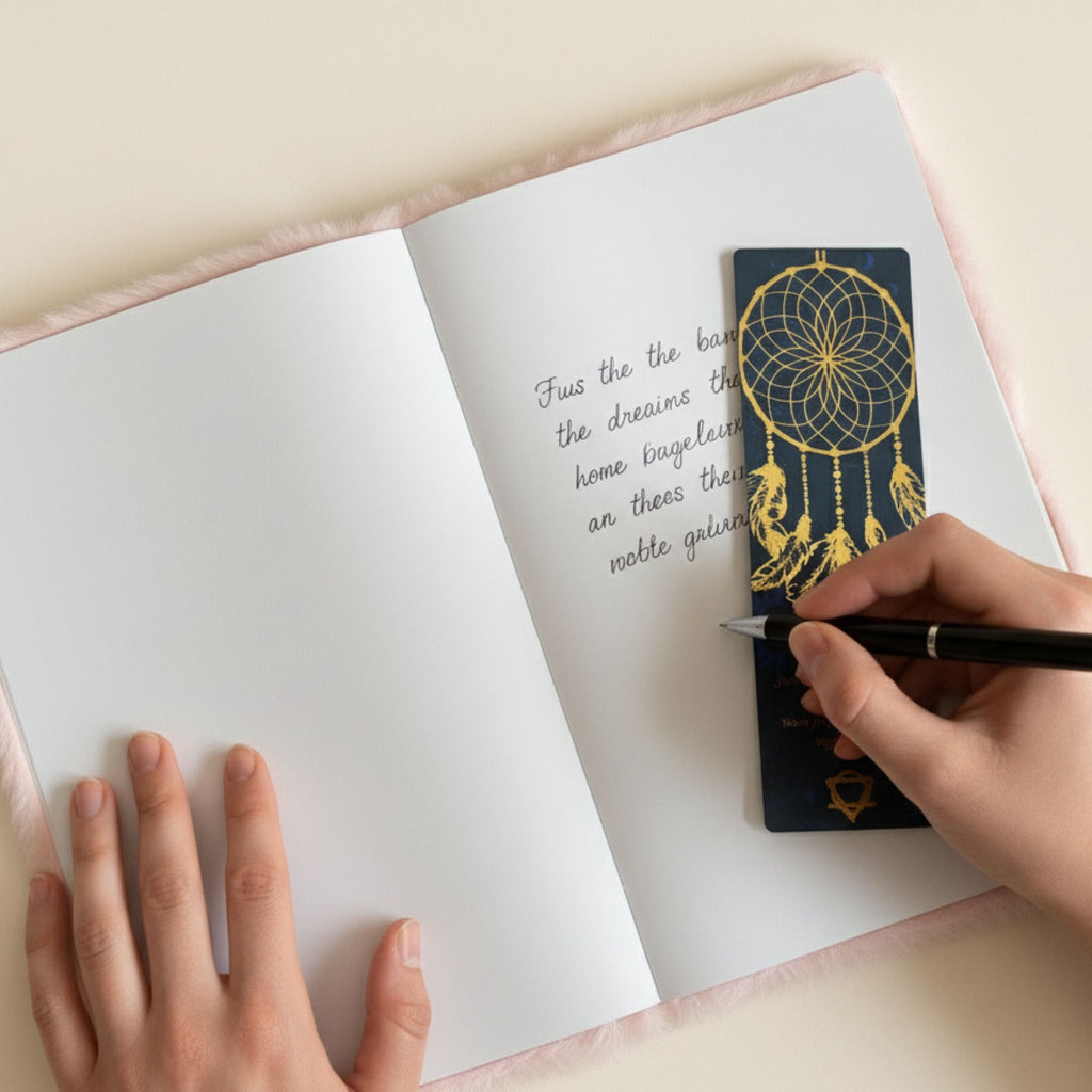 Soft Book Dream Journal with 80 Pages and Crescent Moon Design