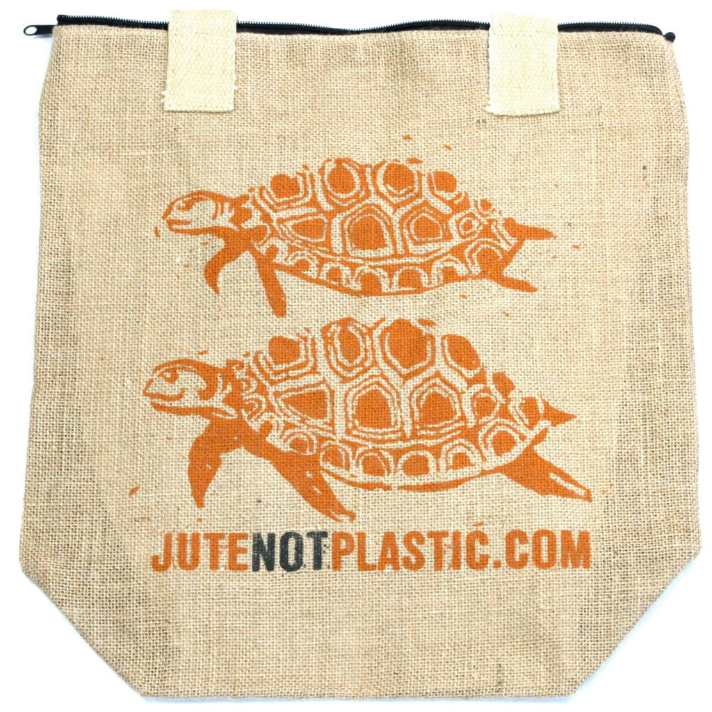 Eco Friendly Two Turtles Jute Bag for Sustainable Shopping Needs