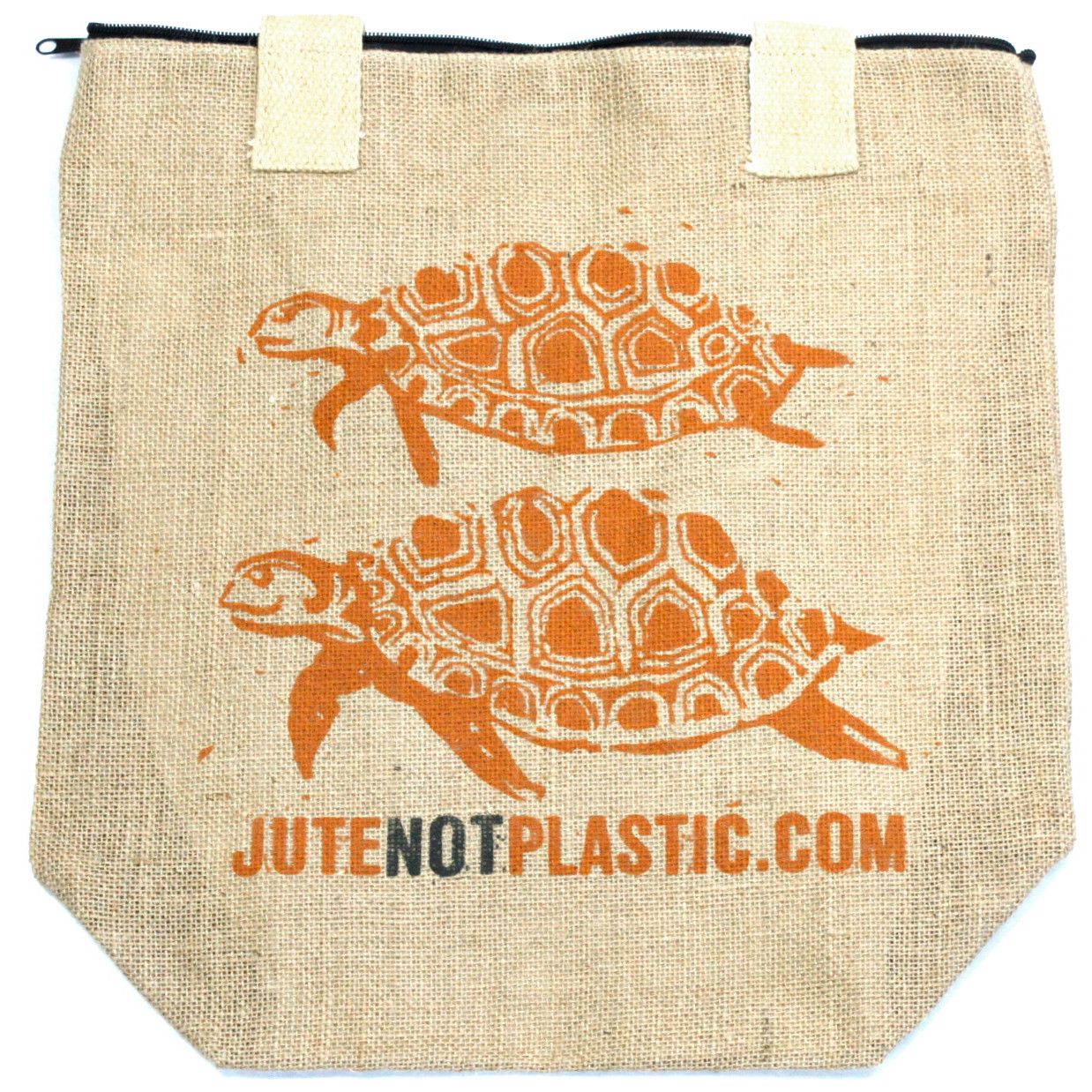 Eco Friendly Two Turtles Jute Bag for Sustainable Shopping Needs