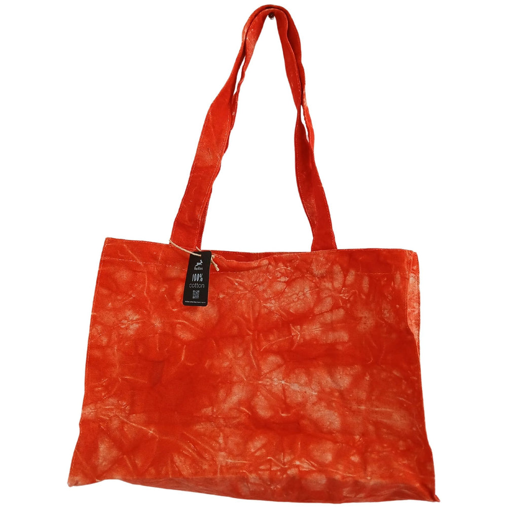 Handy Bag in Desert Orange Stonewash Effect for Daily Use