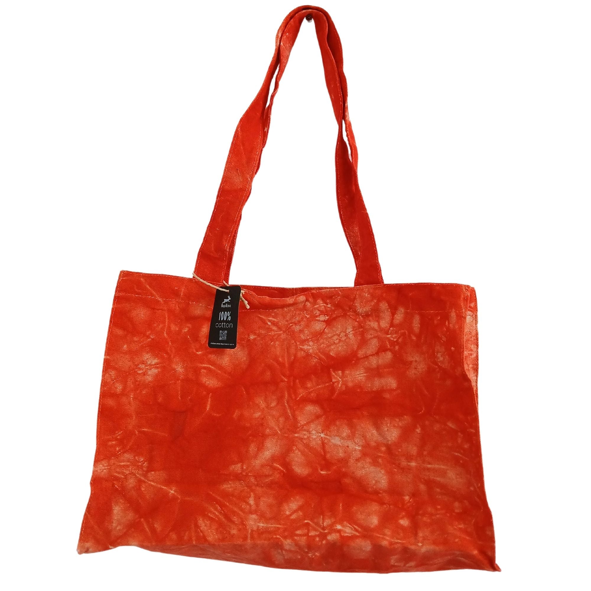 Handy Bag in Desert Orange Stonewash Effect for Daily Use