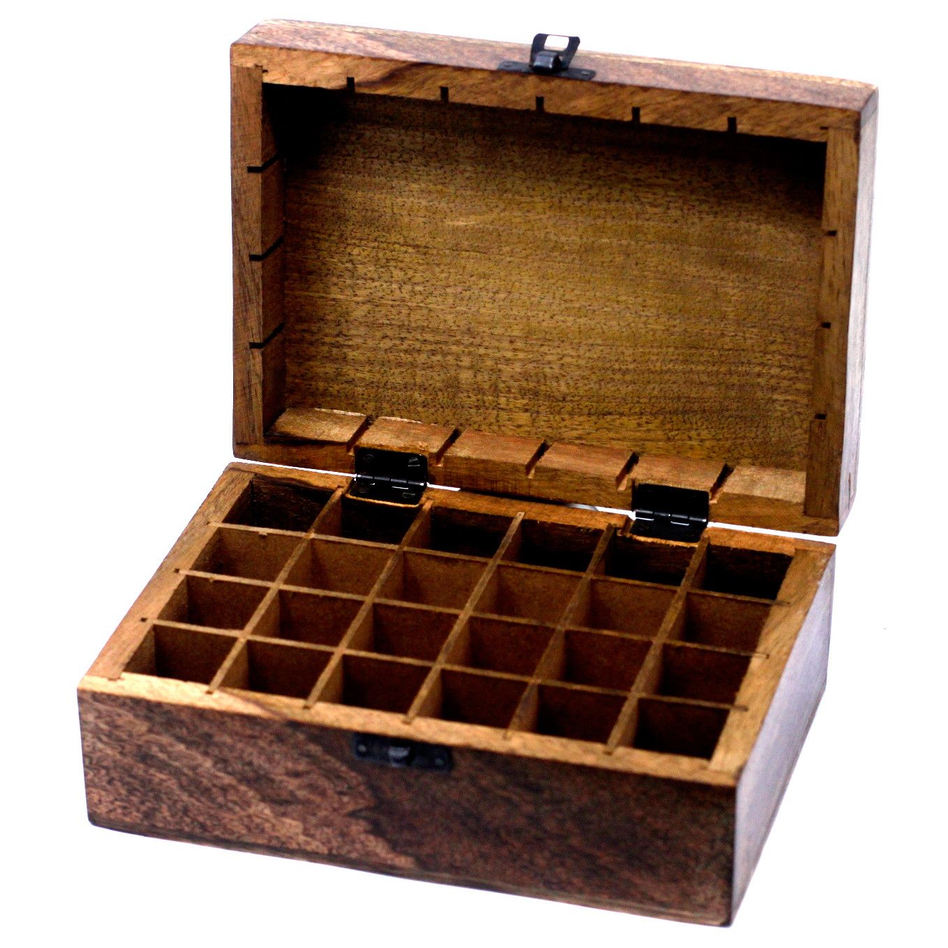 Mango Aromatherapy Box for 24 Essential Oil Bottles and Gifts