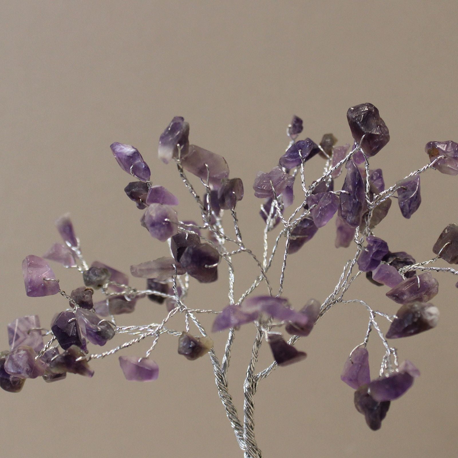 Amethyst Gemstone Tree with Orgonite Base 80 Stone Decorative Piece