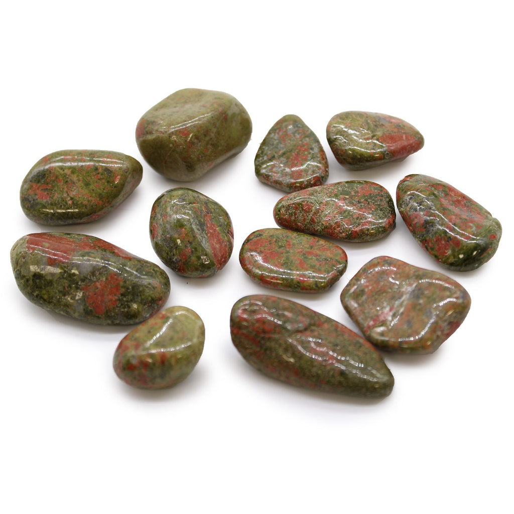 Medium African Tumble Stones Unakite for Home Decor and Gifts