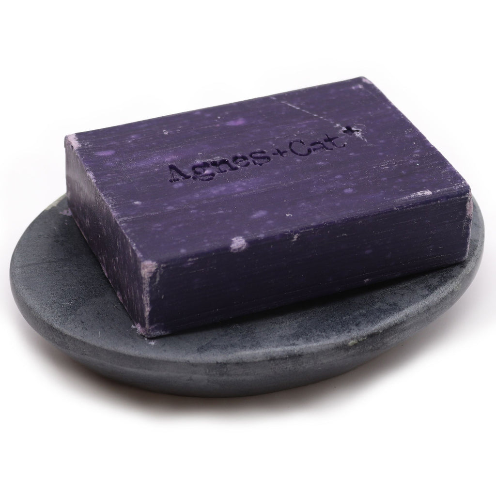 Grey Soapstone Soap Dish Classic Oval Design for Stylish Bathrooms