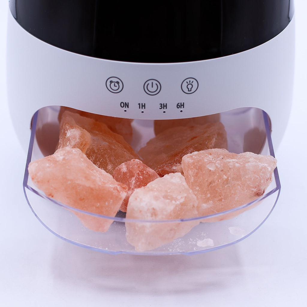 Salt Stone Flame Effect Aroma Diffuser with Timer and USB Power