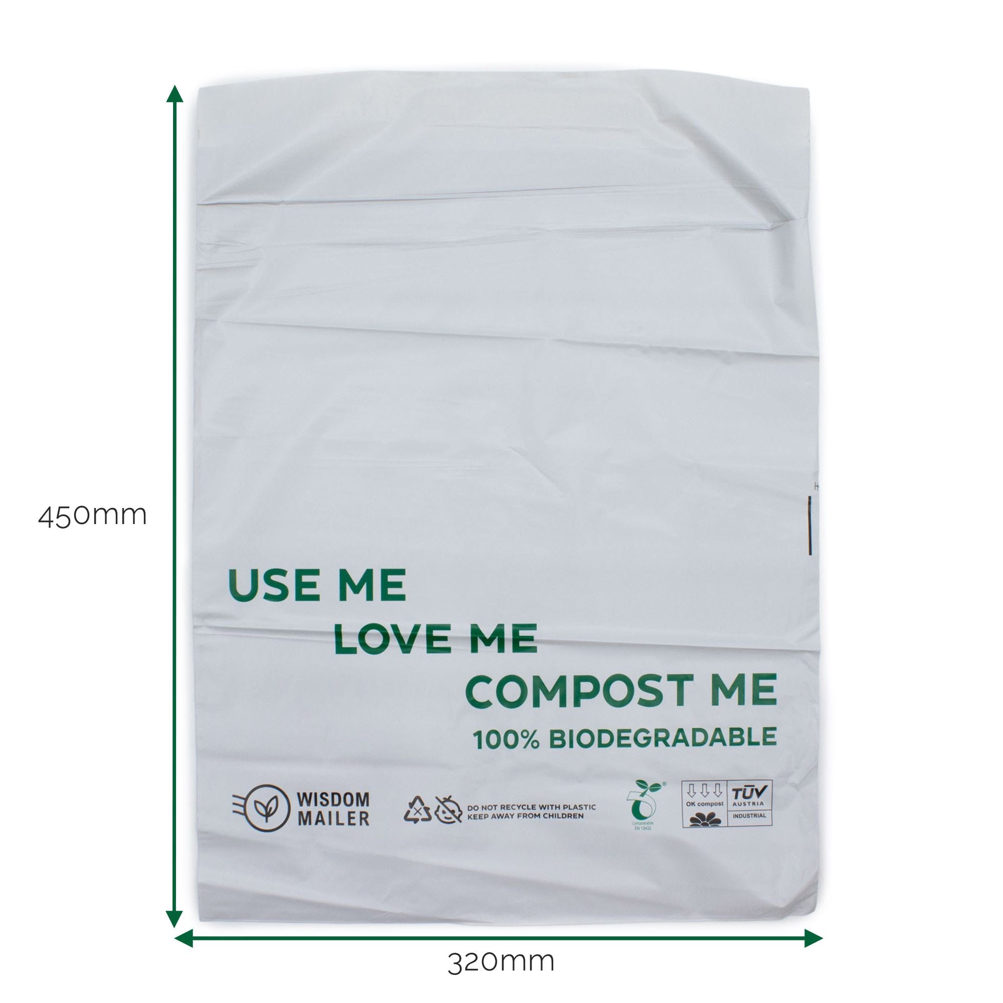 100% Biodegradable Mailer for Eco Friendly Shipping 320x450mm
