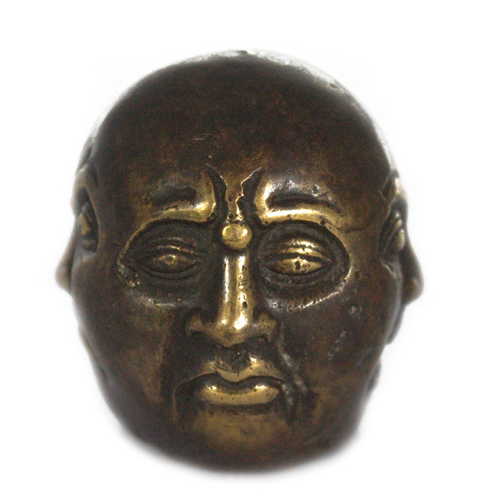 Fengshui Four Face Buddha 5cm Decorative Brass Ornament for Home