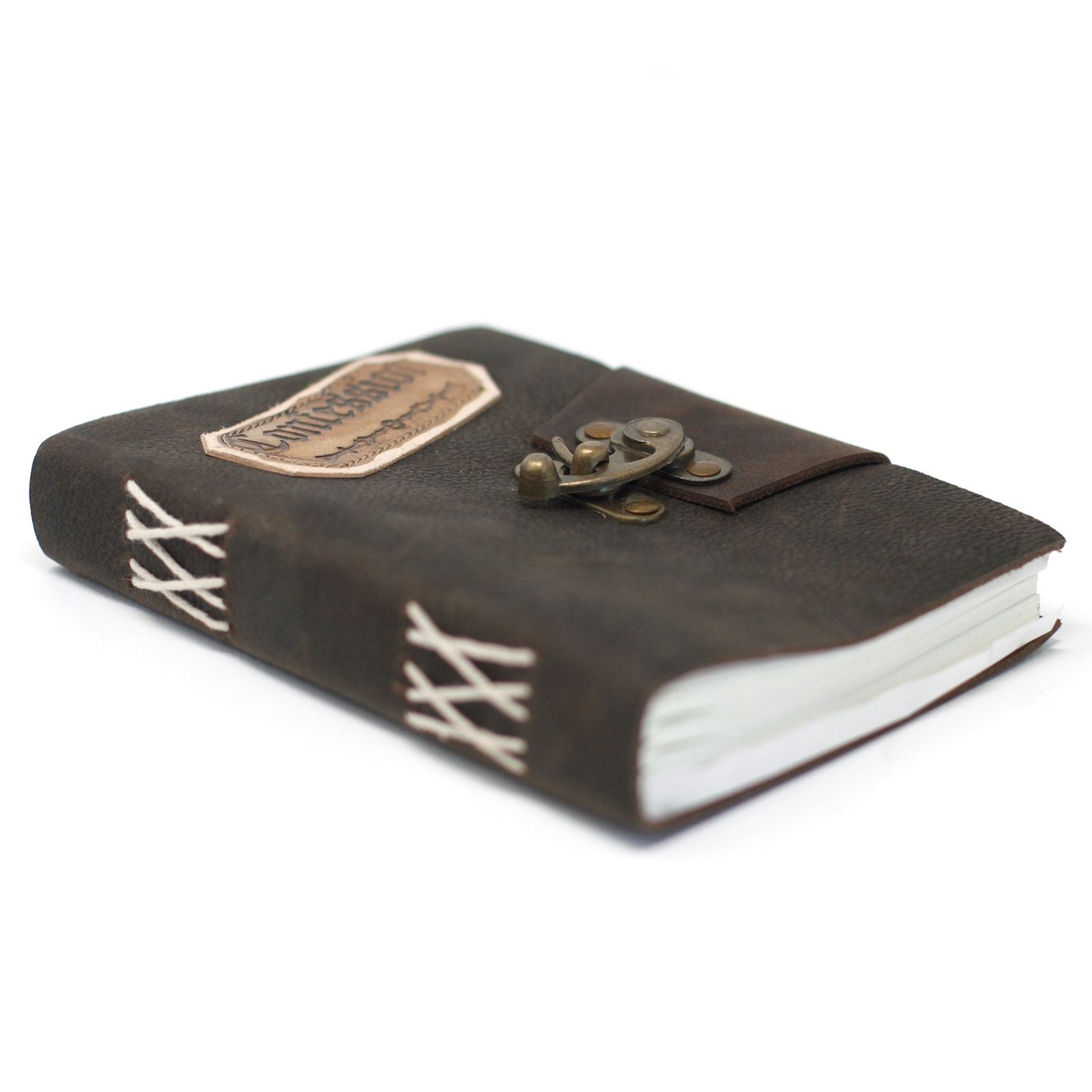 Leather Black Confessions Notebook with Lock for Creative Minds