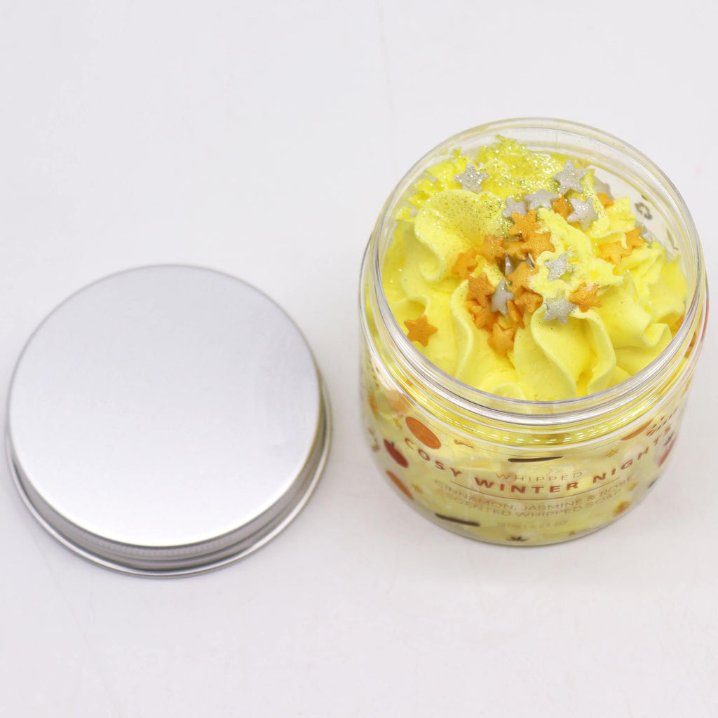 Cosy Winter Nights Whipped Soap 120g for Festive Bathing Rituals