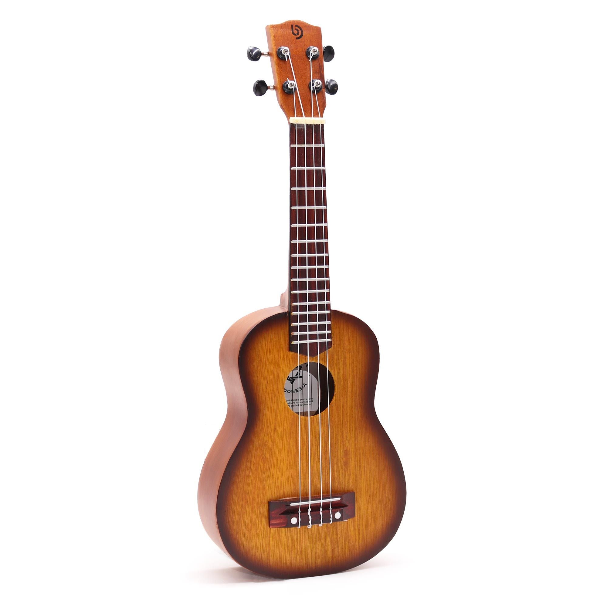 Artisan Made Ukulele with Orange Sunburst Finish for Musicians