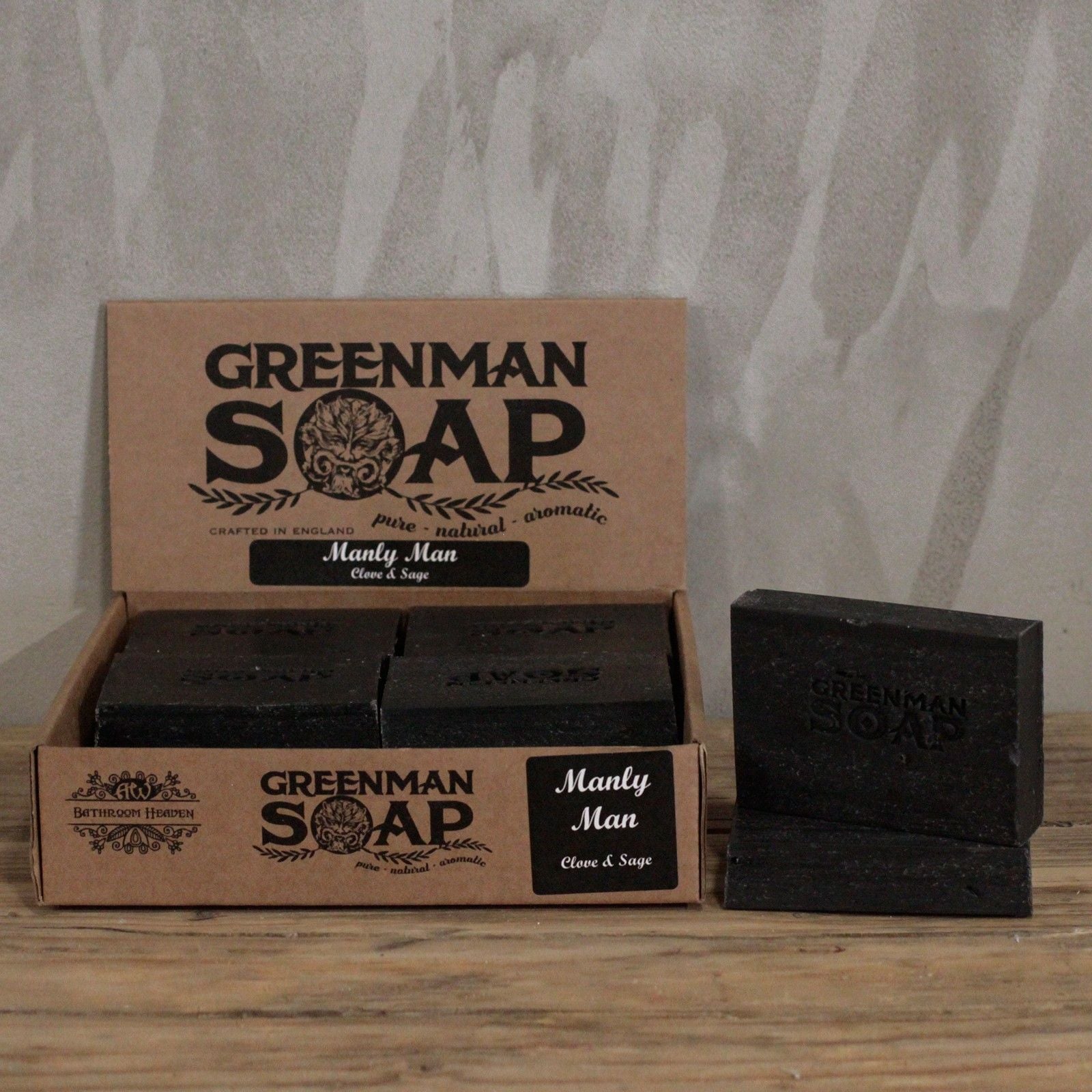 Greenman Soap Slice 100g with Clove and Sage Fragrance