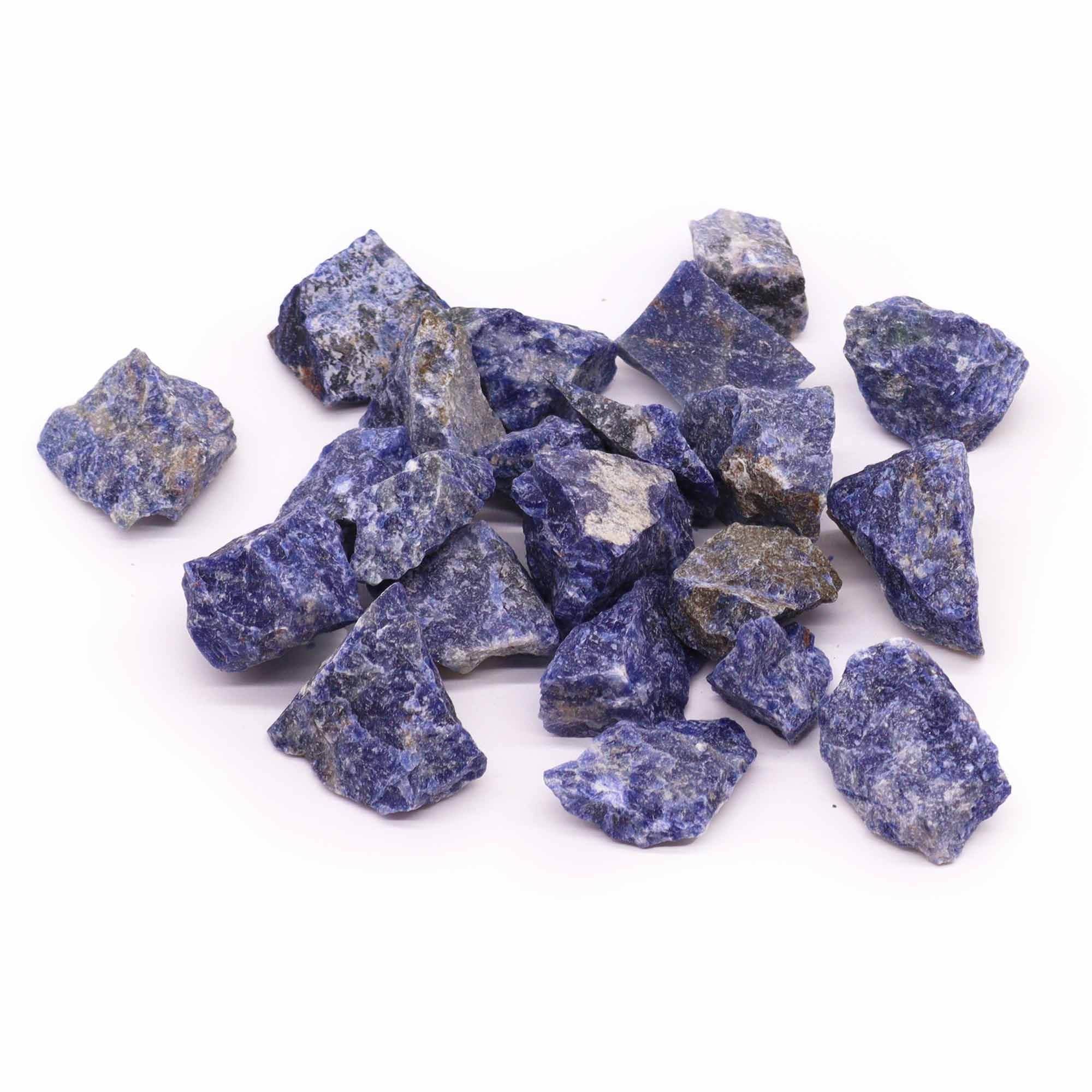 Sodalite Raw Crystals 500g with Enchanting Deep Blue Hues