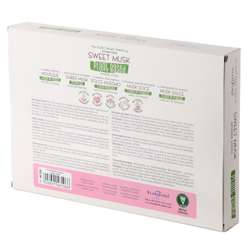 Plant Based Incense Sticks Sweet Musk for Home Fragrance Use