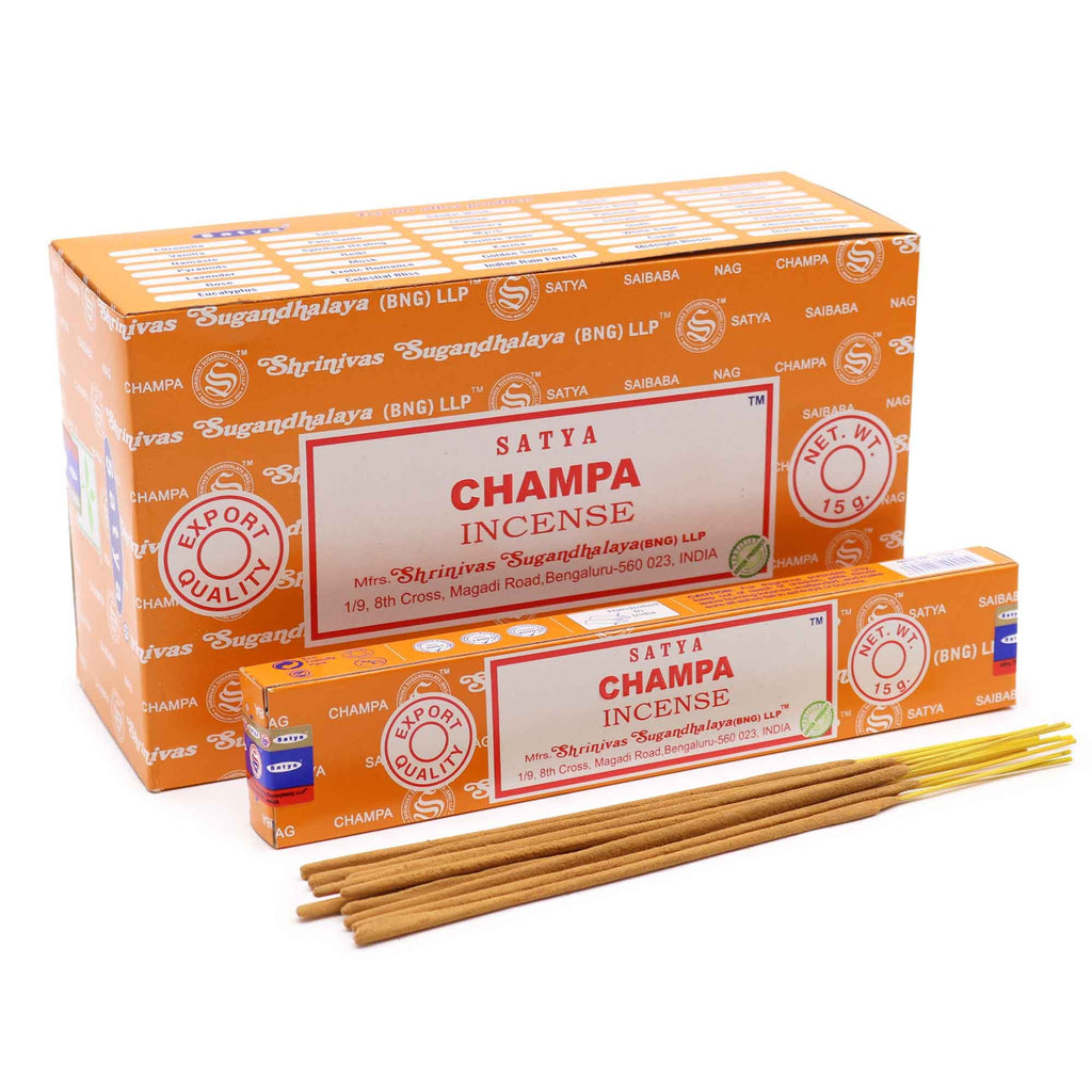 Satya Incense Sticks 15gm with Champa Fragrance for Home Use