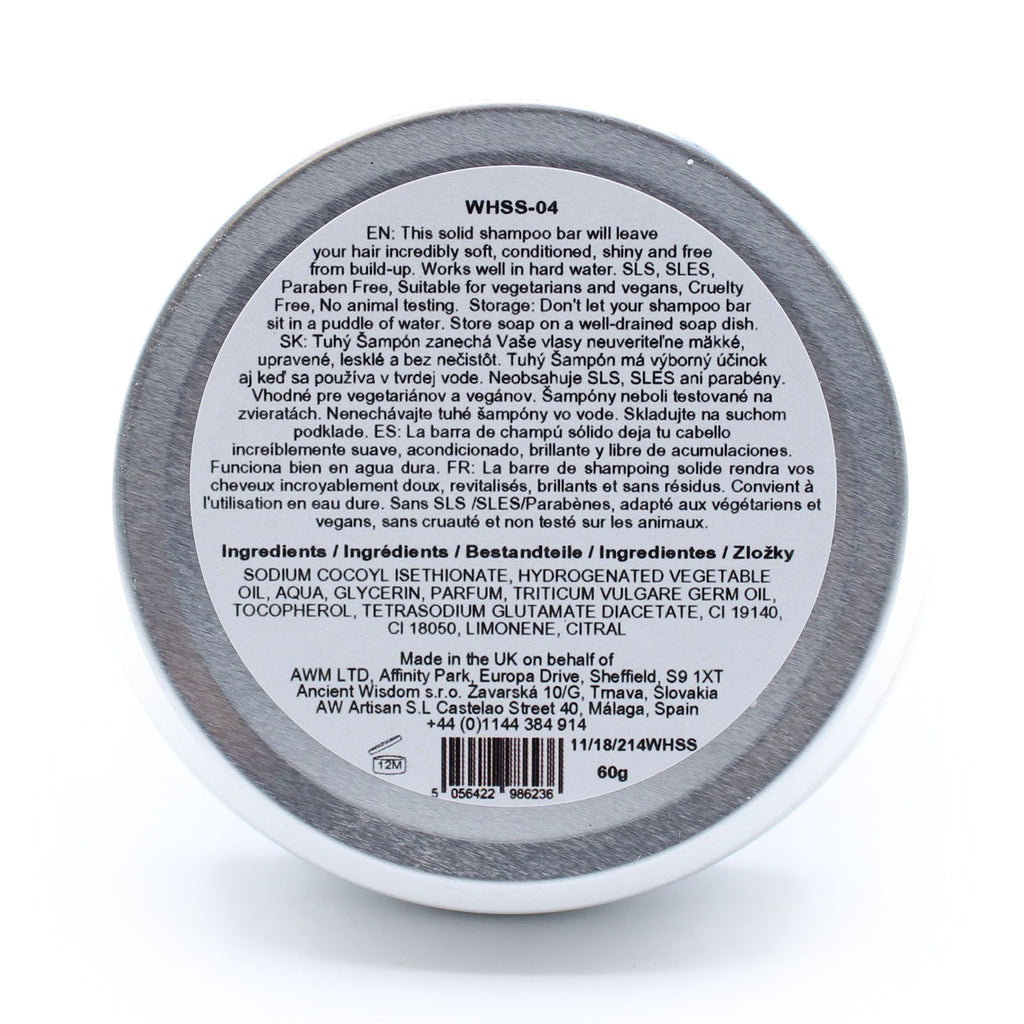 Wild Hare Solid Shampoo 60g Tutti Frutti for Vibrant Hair Care
