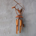 Bamboo Windchime with Coconut Dragon in Natural Finish 35cm Length