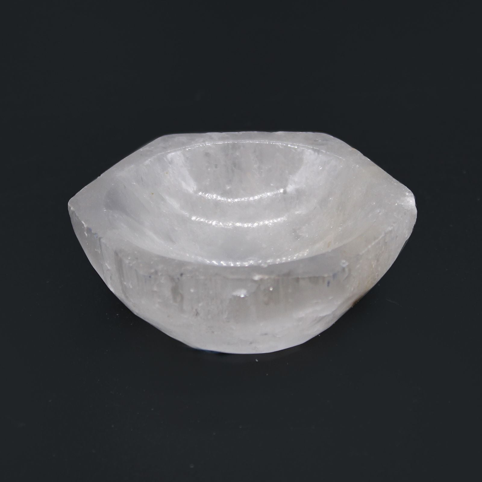 Selenite Hex Bowl 6cm for Stylish Home Decor and Display