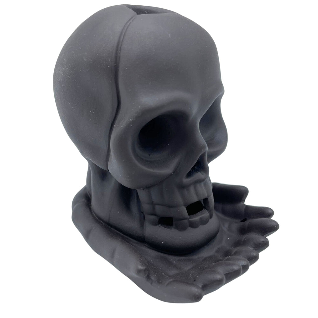 Backflow Incense Burner Weeping Skull with Unique Light Feature