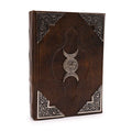 Hefty Brown Tan Journal with Zinc Triple Moon Decor and 200 Pages