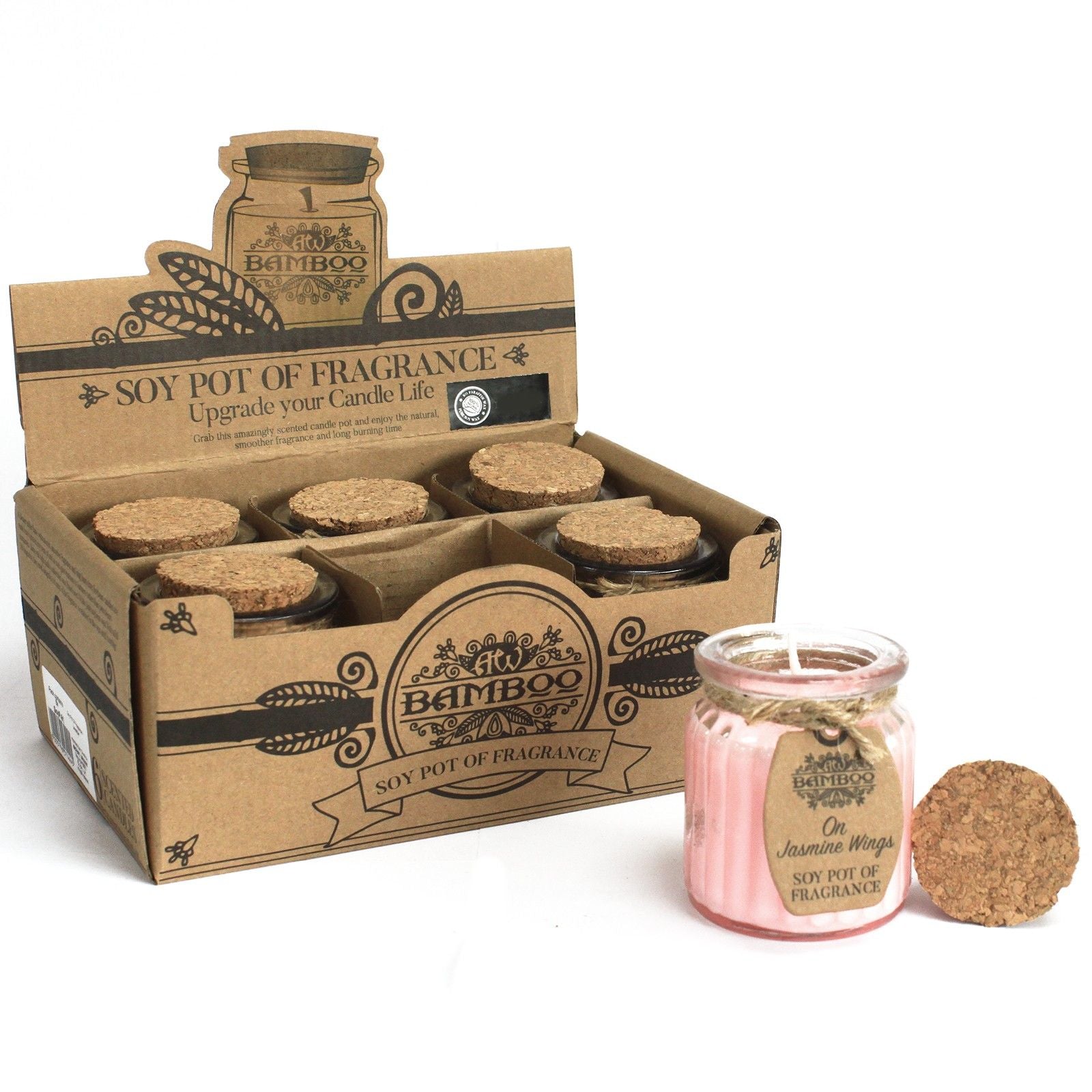 On Jasmine Wings Soy Pot of Fragrance Candles for Home Use