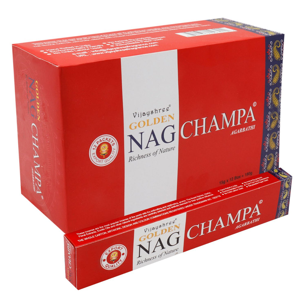 15g Golden Nag Champa Incense for Aromatic Home Fragrance