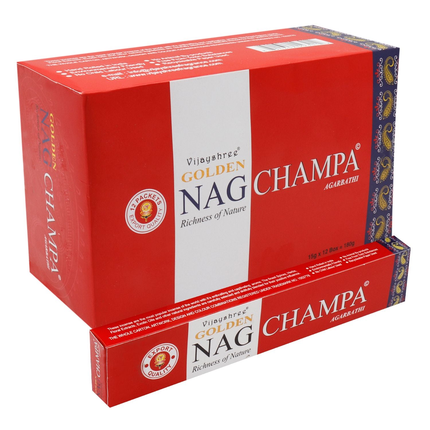 15g Golden Nag Champa Incense for Aromatic Home Fragrance