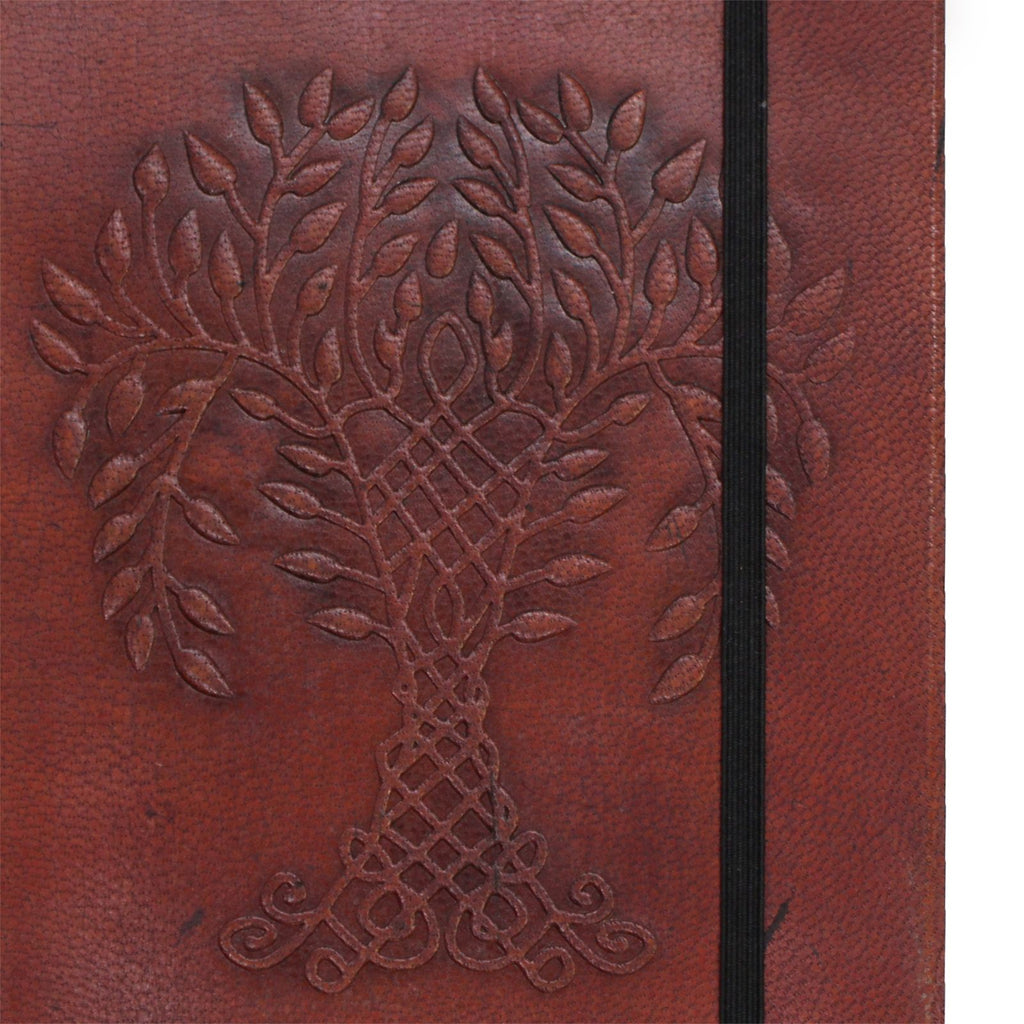 Small Tree of Life Design Notebook with Strap for Writing Notes