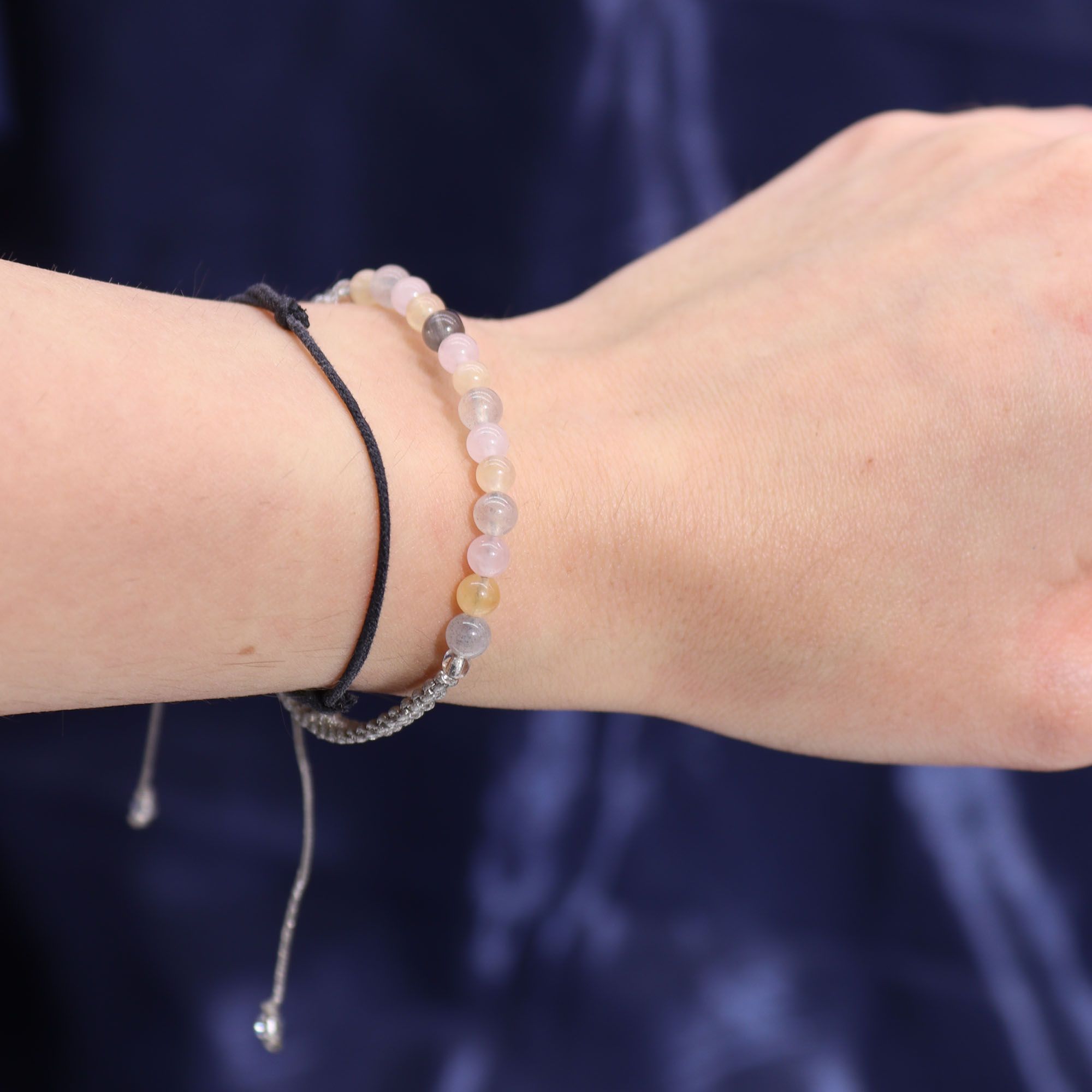 Zodiac Crystal Candle with Gemstone Bracelet for Gemini Energy