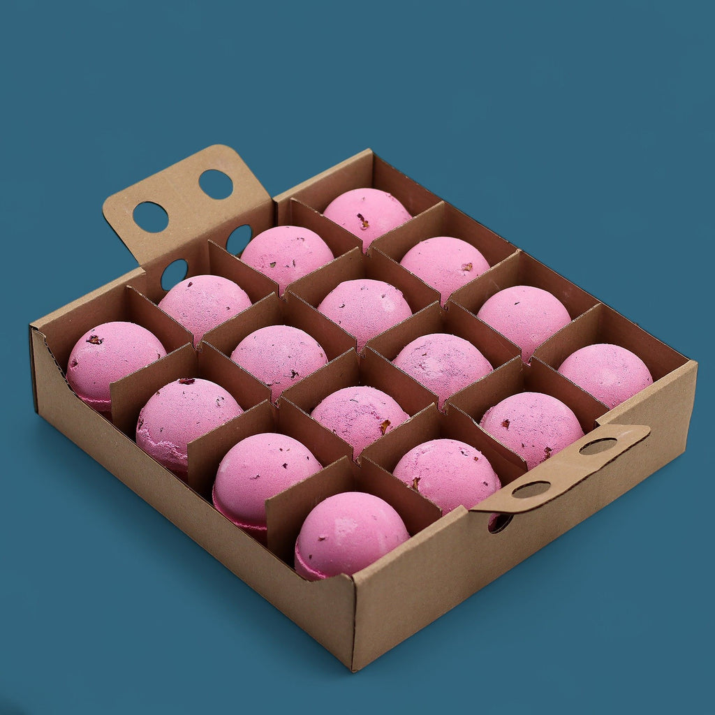 Set of 3 Rose and Petals Bath Bombs for Soothing Bath Rituals