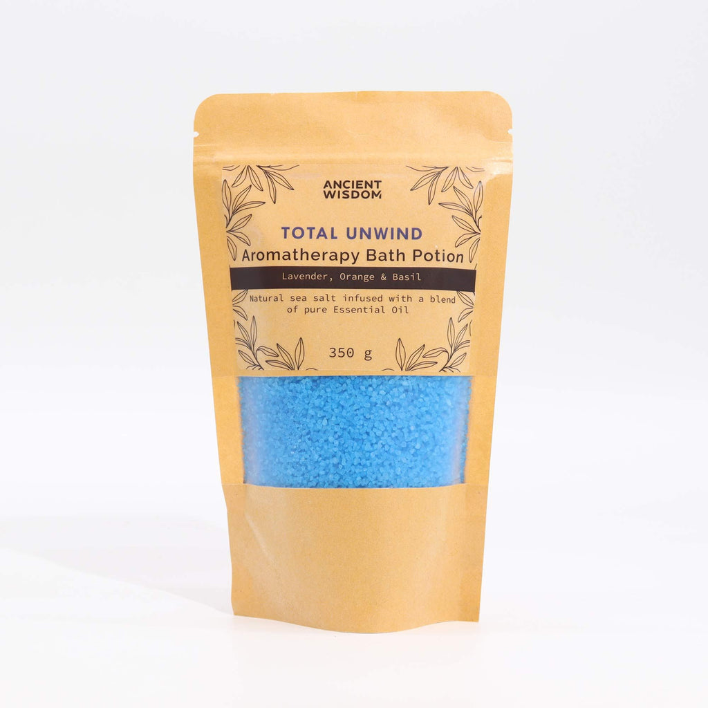 Aromatherapy Bath Potion 350g in Kraft Bag for Total Unwind Experience
