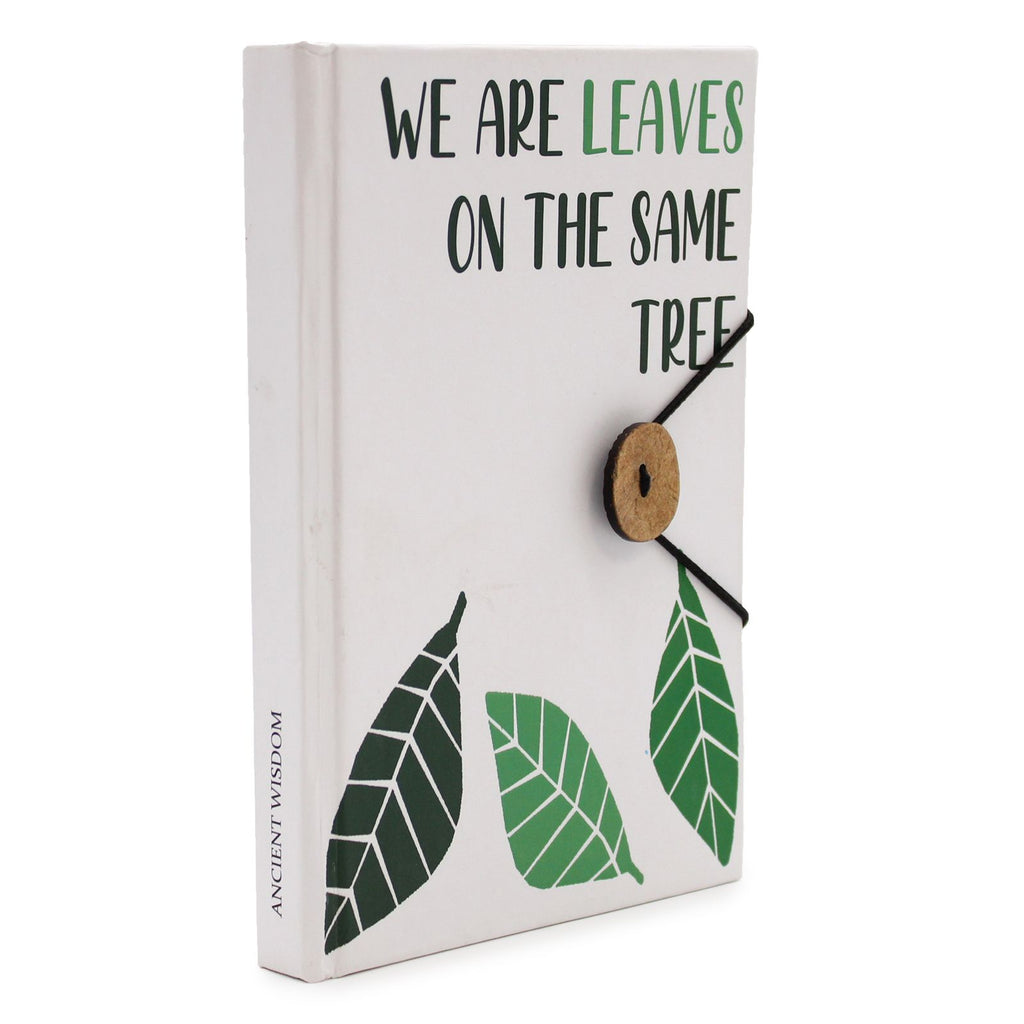 Leaves on the Same Tree Design Notebook with Secure Strap Closure