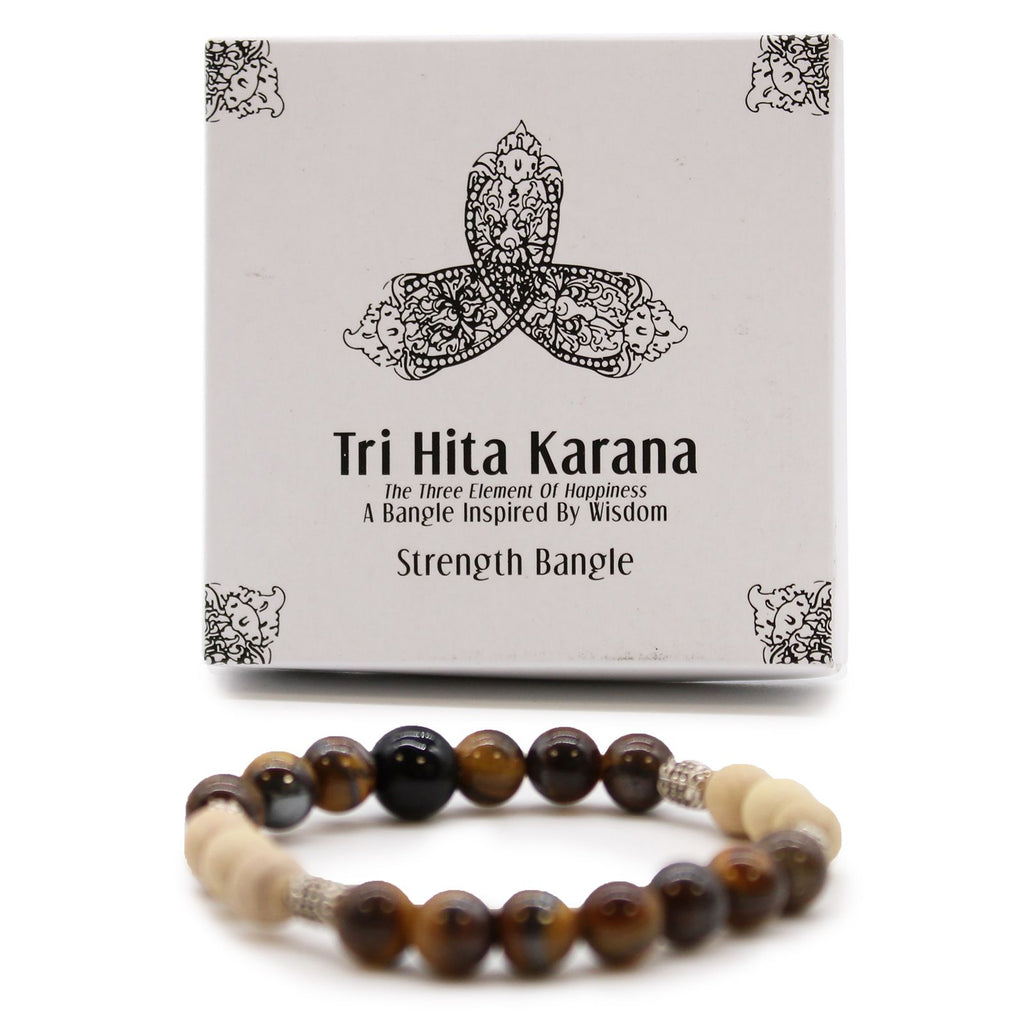 Tri Hita Karana Bangle for Strength Balance and Harmony Gift Box