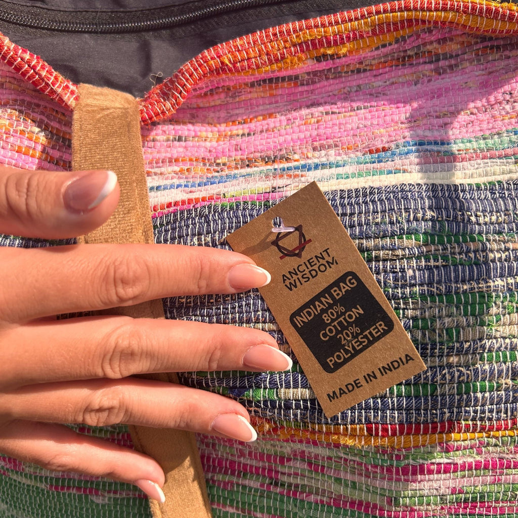 Recycled Big Rug Bag in Shades of Dusk for Stylish Storage